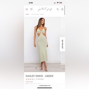 NWT Petal and Pup knit cut out dress